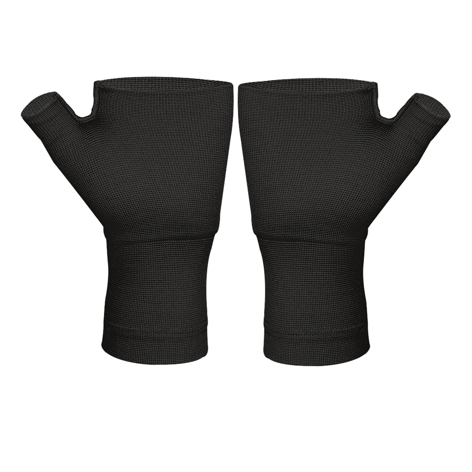 Handgelenkstütze 1 Paar Kompressions-Arthritis-Handschuhe, Handgelenk- und Daumenstützhülse for Unisex(Black,M)