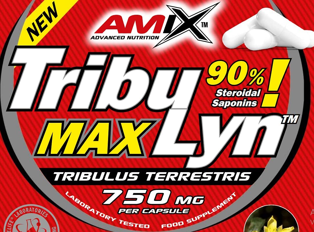 AMIX - Proteínas para Aumentar Masa Muscular - Tribulyn 90% en Formato de 90 Cápsulas - Ayuda a Incrementar la Fuerza y la Masa Muscular - Mejora la Libido