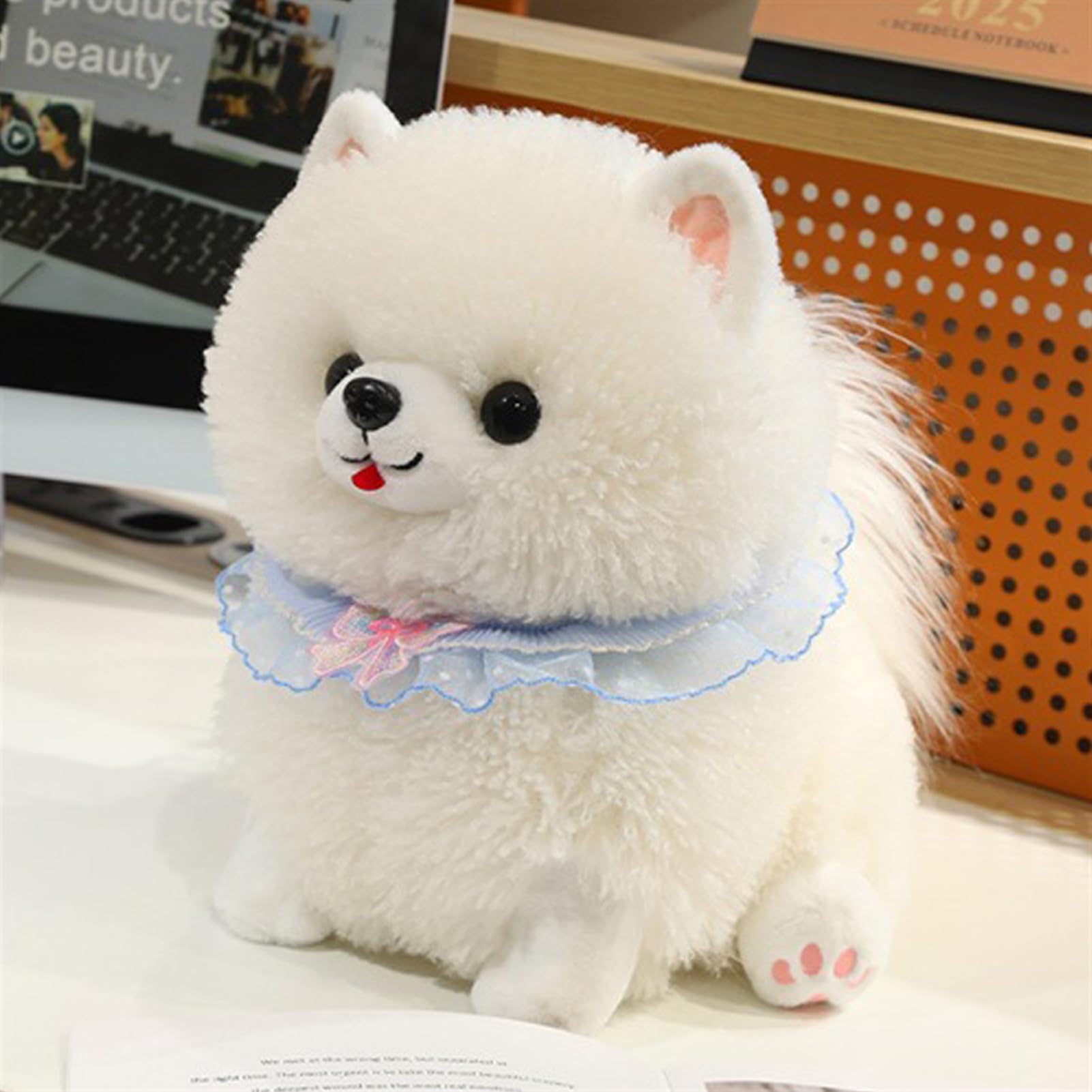 Peluche De Perrito Realista De 25 Cm – Suave Y Abrazable, Ideal Como Regalo De Cumpleaños Para Niños Y Adultos
