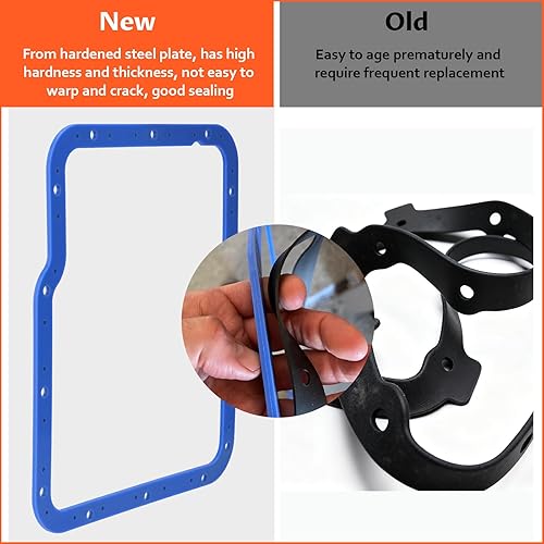 Miniatura 4 de 93100 Junta de transmisión para Moroso Powerglide Transmisión Pans 42000 y 42001, Junta de transmisión moldeada de silicona sobre acero para un