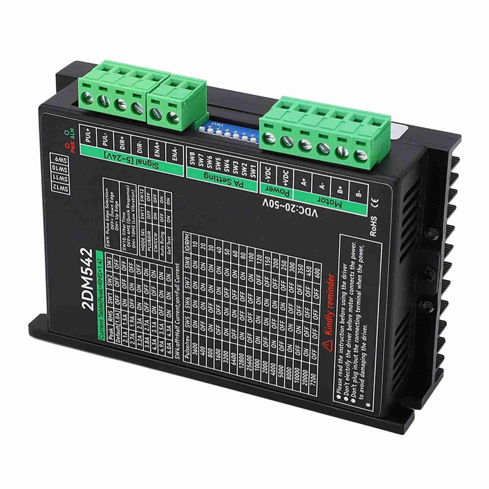 Sterownik Silnika Krokowego, Regulator Dwufazowy, 20-50 VDC, do