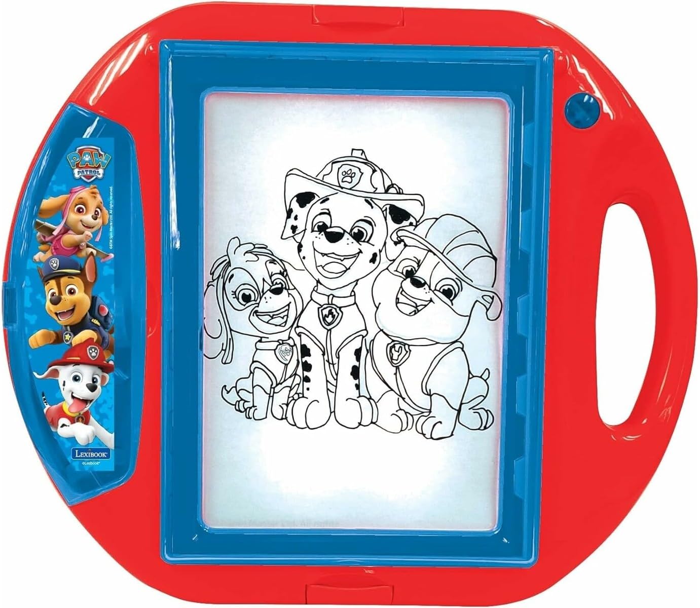 Lexibook, Paw Patrol Drawing Projector, 4 Stamps, 10 Models, Luminous Screen, 1 Pen Included, Artistic and Creative Toy for Girls and Boys, Red/Blue, CR310PA