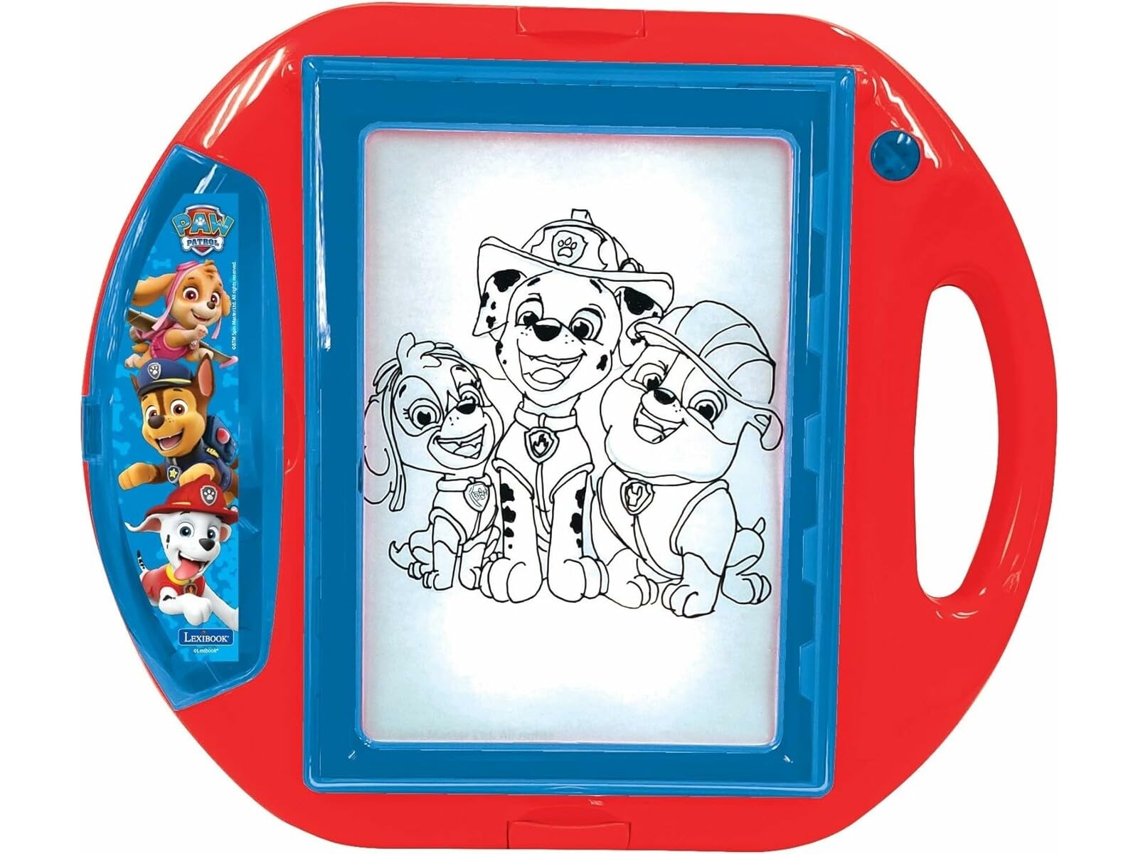 Lexibook, Paw Patrol, Proiettore da Disegno, 4 assorbenti, 10 Modelli, Schermo Luminoso, 1 Penna Inclusa, Giocattolo Artistico e Creativo per Ragazze e Ragazzi, Rosso/Blu, CR310PA | 4 timbri, 10 stencil, 1 matita, display luminoso, giocattolo creativo, pe