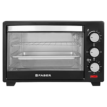 Faber FOTG 20L Neo|1400 Watts OTG|Bake,Toast, Grill| 4 Stage Functions,Upper & Lower Heating|Cool-Touch Handle, Heat Resistant Glass, Indicator Light, Auto-Shut, Ready Bell| Removable Crumb Tray