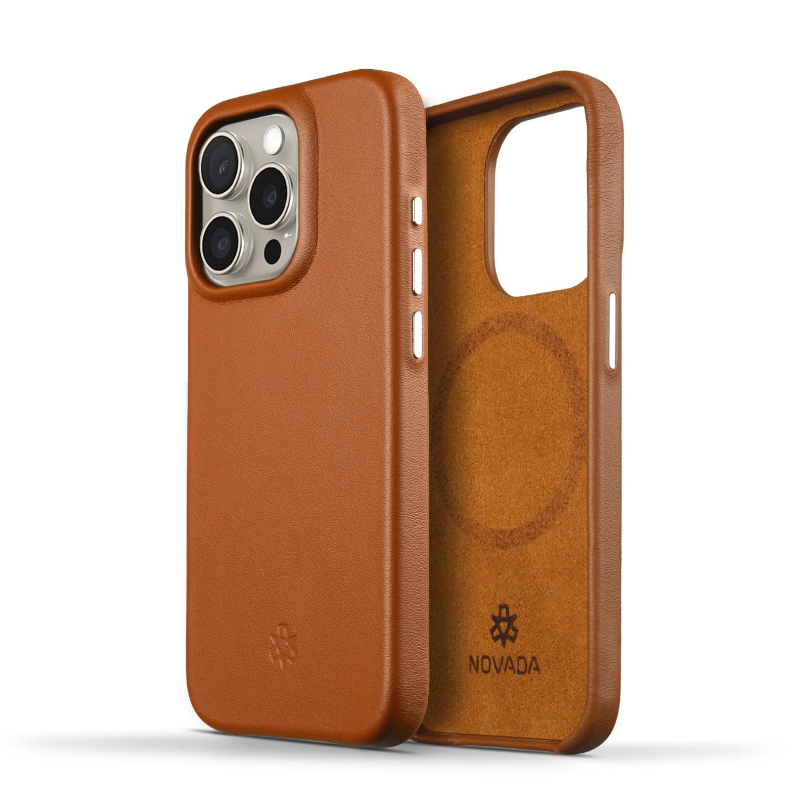 Epico IPhone 15 Pro MagSafe Echtleder Hülle Sand