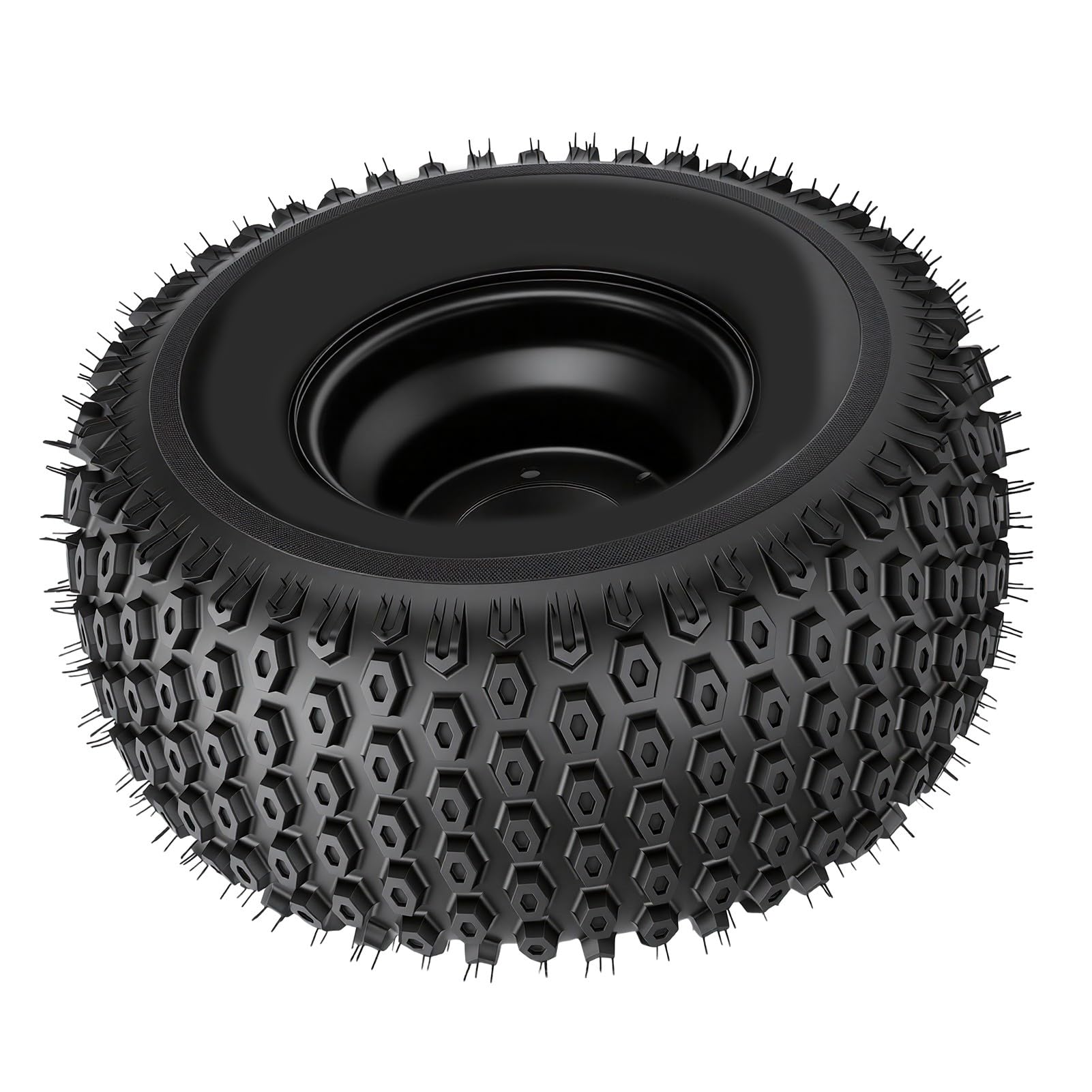 KIMISS Neumático para Cortacésped 18x9.50-8, Neumático sin Cámara Resistente con Llanta de Metal de Goma, Rueda de 8 Pulgadas con 4 Orificios, Ajuste Trasero Delantero para Tractor de