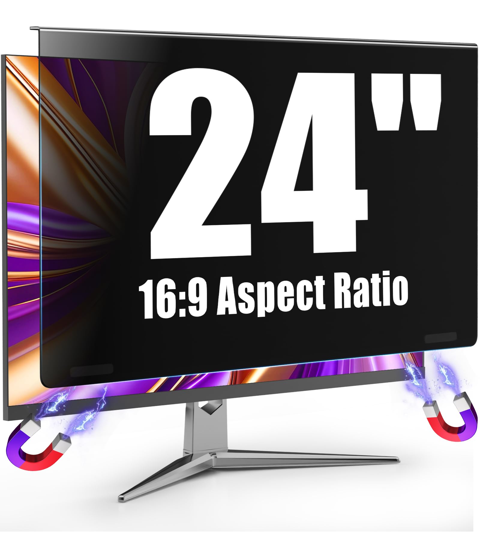 27 inch &amp; 24 inch Hanging Magnetic Computer Privacy Shield