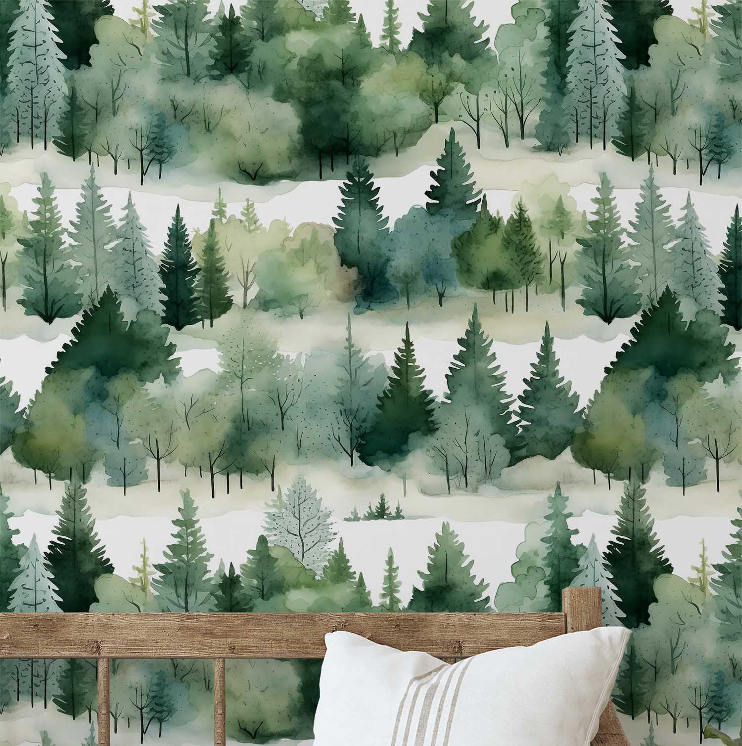 Papier peint jungle vert autocollant vinyle imperméable pour mur et armoire
