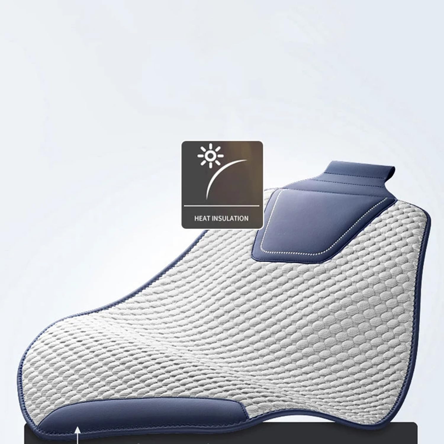 Juego Completo de Fundas para Asientos de Coche para Dacia Sandero Stepway 3.Gen 2.Gen 2012 2013 2014 2015 2016-2025,fría,Transpirable para el Verano.,A-White