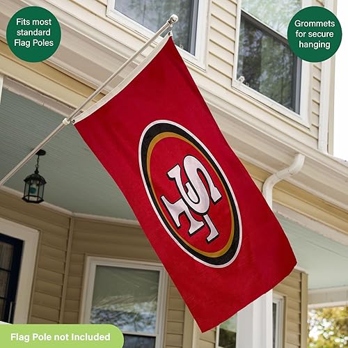 Miniatura 246 de NFL Dallas Cowboys - Bandera duradera de 3 x 5 para exteriores con ojales, bandera y pancarta resistentes para jardín al aire libre y patio, bandera