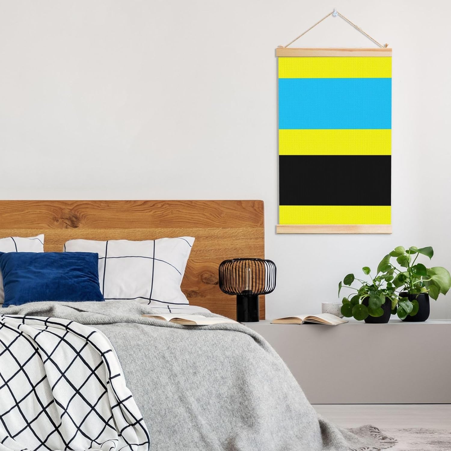 Flag Of The Sultanate Of Burongan Print Poster Hanger,Hanging Poster, Poster Frame,Wood Poster Hanger, For Wall Hanging