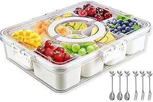 Snack Tray with Lid: Ultimate Charcuterie Companion