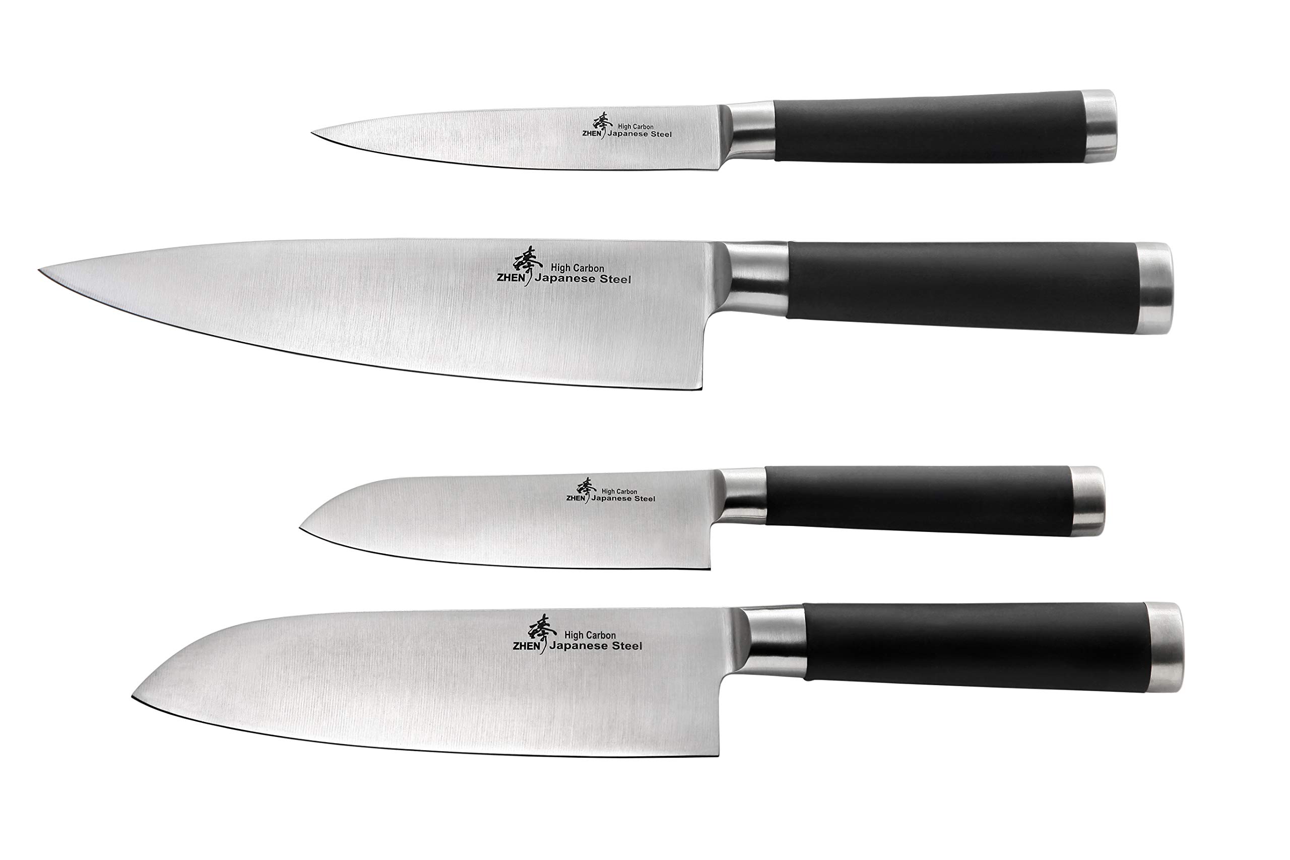 Amazon.com: ZHEN F6F7 Japanese 440C High Carbon 4-Piece Knife Set
