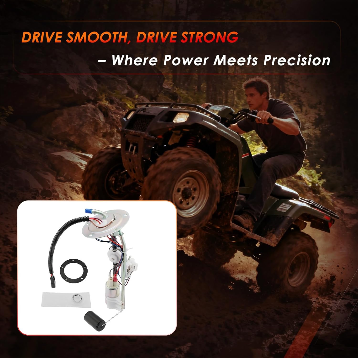 5-Bolt Fuel Pump Assembly, Compatible with 2005-2008 Polaris Sportsman 500/700/800 EFI ATV, Replaces# 47-1048