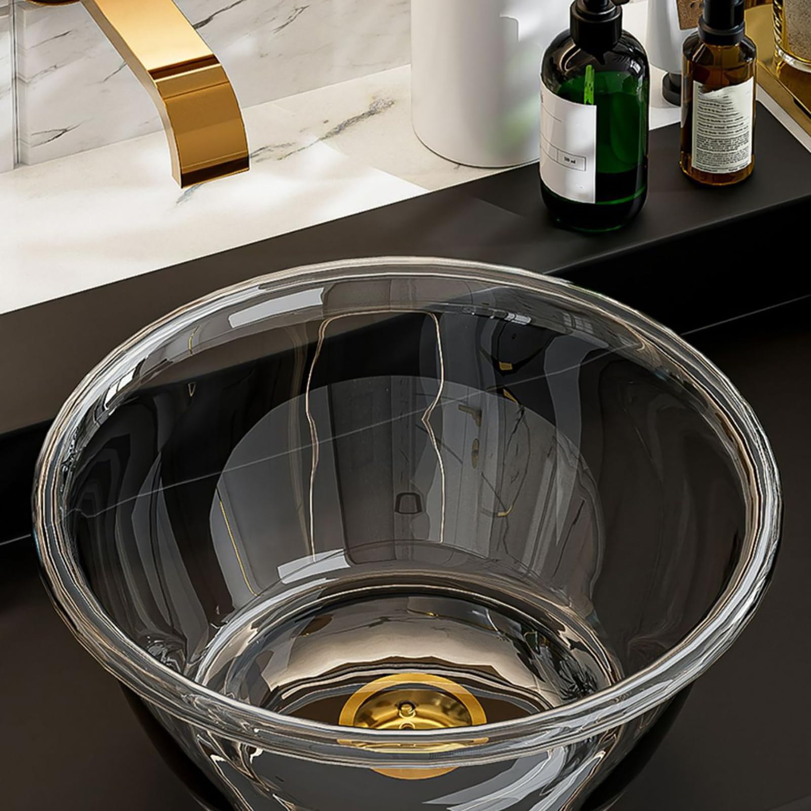 Bassin en Plastique, Non déformé, Bassin Transparent Simple en Pet, Grande capacité Pratique pour Dortoir d'étudiants (L)