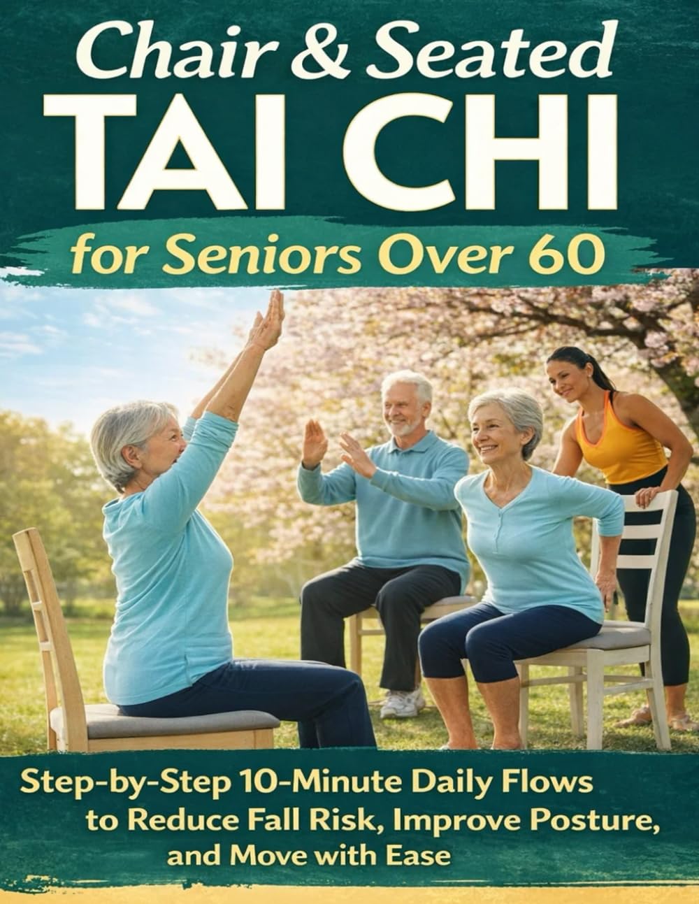 Chair & Seated Tai Chi for Seniors Over 60; Step-by-Step 10-Minute Daily Flows to Reduce Fall Risk, Improve Posture, and Move with Ease