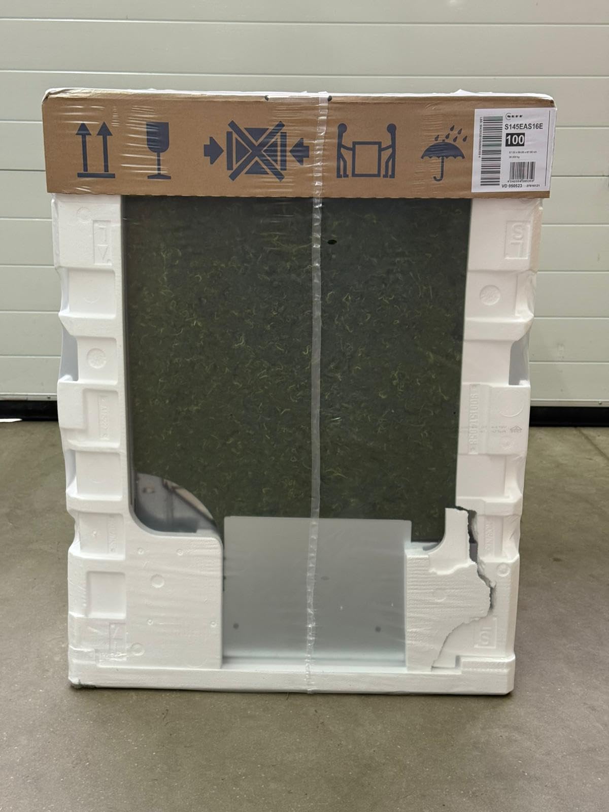 Neff S145EAS16E, N 50, inteligentna zmywarka do naczyń, częściowo zintegrowana 60 cm, zmywarka, wyprodukowano w Niemczech, kosz na sztućce, bardzo cichy, otwarty, intensywne czyszczenie w temperaturze
