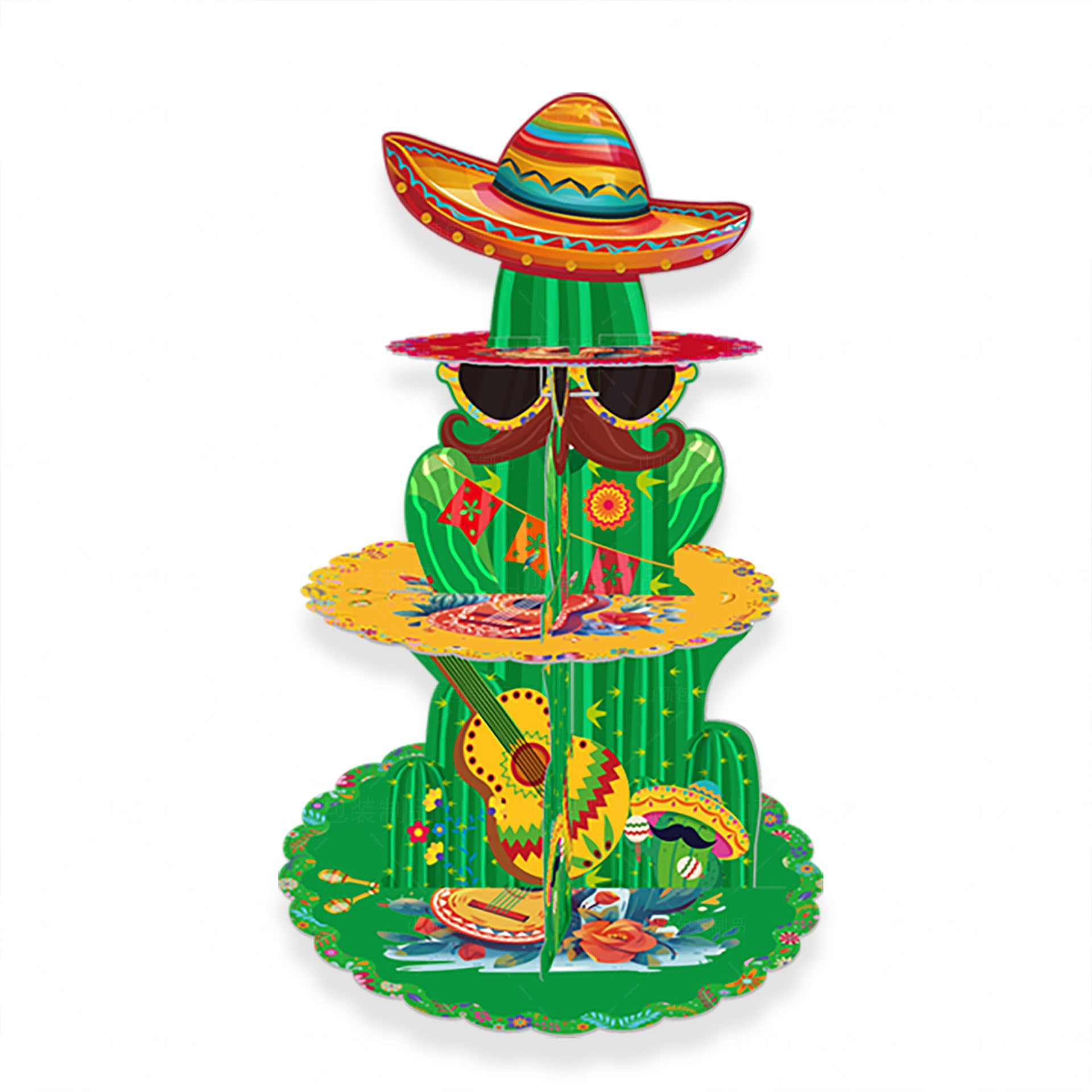 Fiesta Mexican Party Decorations,Cupcake Stands for Mexican Fiesta Party, Cinco De Mayo Party Favors