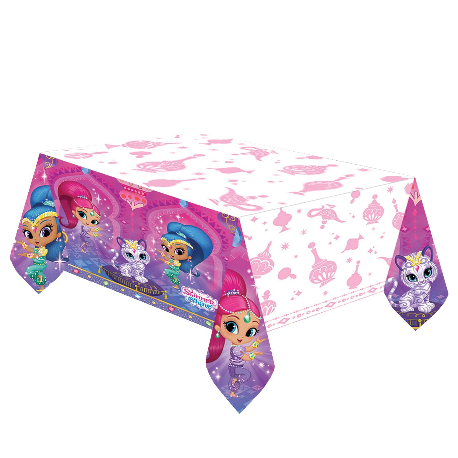 Amscan International 571653 1.2 x 1.8 m Shimmer & Shine Plastic Table Cover