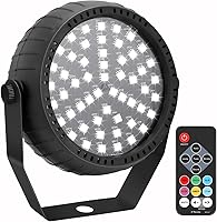 Vista 1 de luces estroboscópicas, 54 luces LED RGB súper brillantes, luz estroboscópica mini para fiestas, luces estroboscópicas de Halloween con control