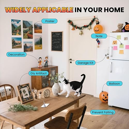 Miniatura 5 de Puntos adhesivos de doble cara, masilla de montaje extraíble, 360 puntos, puntos de pegamento de montaje de 0.59 pulgadas para figuras,