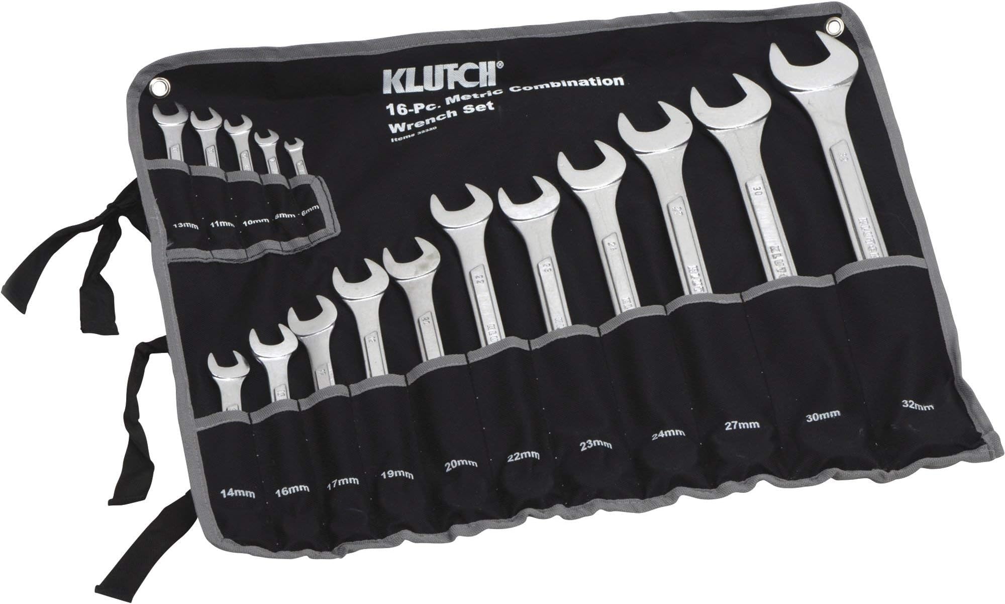 Klutch Metric Combination Wrench Set - 16-Pc.