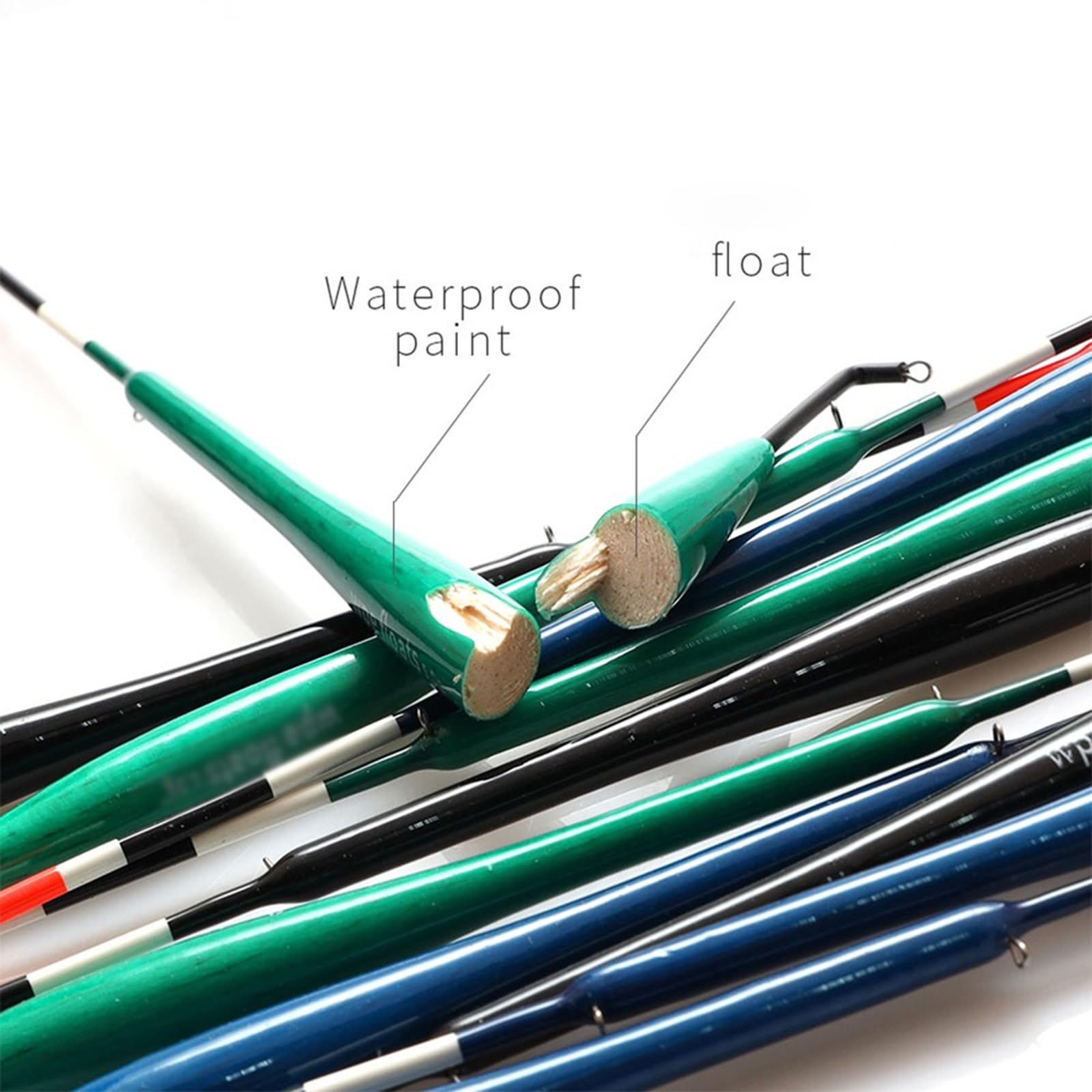 Lot 5 Bouées Flotteurs Pêche Balsa Haute Visibilité 26,5 Cm – Flotteurs Coulissants 5+2g Pour Pêche Lac Rivière Mer