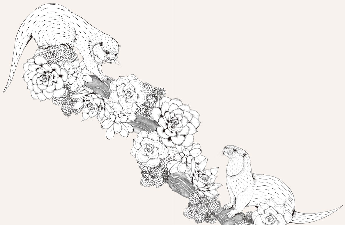 花と動物を彩るコラージュぬりえ 森のなかへ ゆめと森のファンタジーぬり絵 Sq6niwn1jy Godawaripowerispat Com