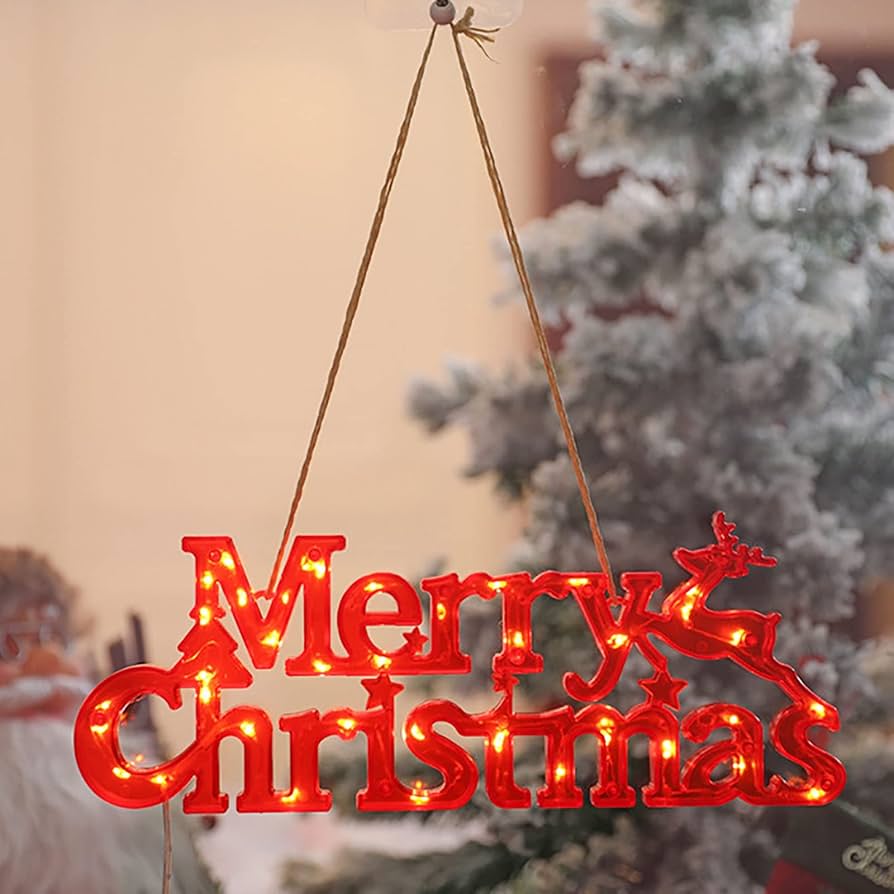 Merry christmas letter lights Clearance