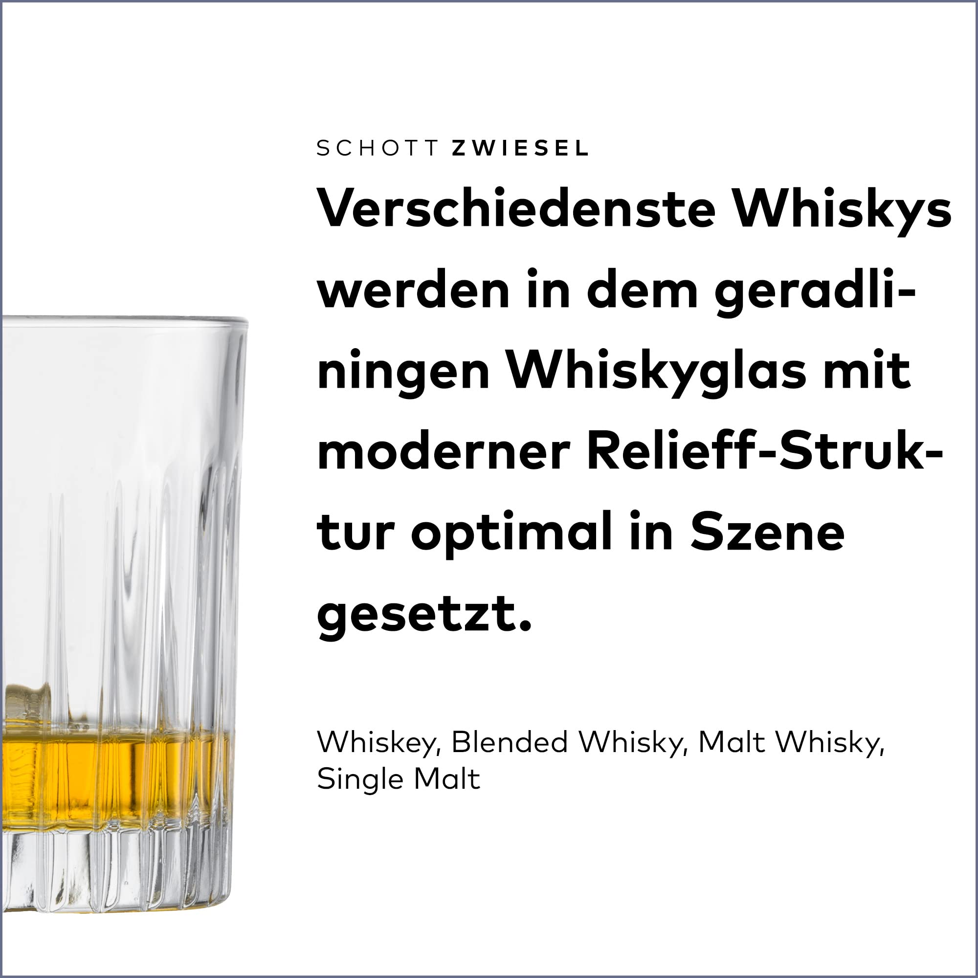 SCHOTT ZWIESEL Zestaw 8 szklanek Stage, każdorazowo 4 proste szklanki do long drinków i szklanki do whisky z reliefem, nadają się do mycia w zmywarce (nr art. 121882), kryształowe