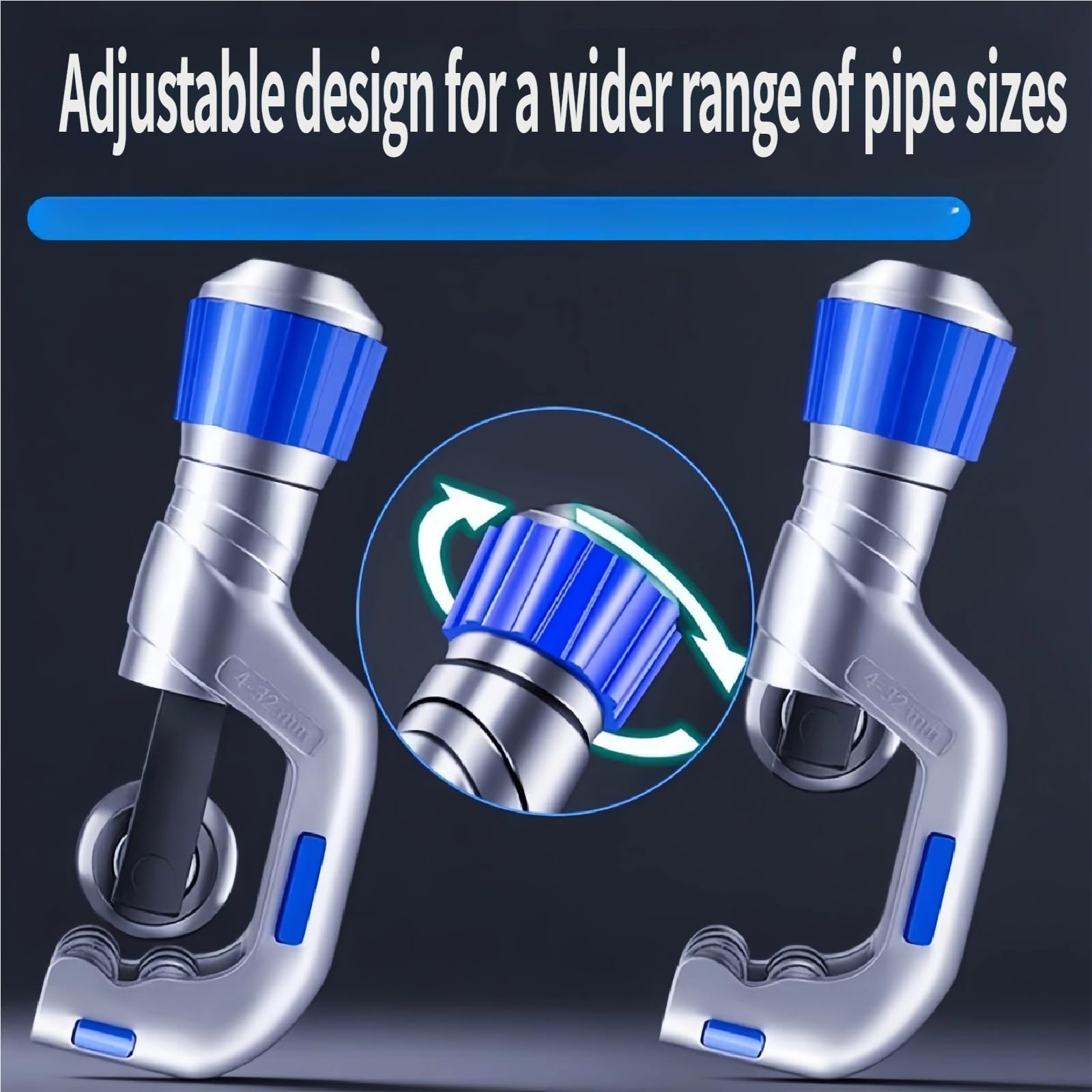Cortatubos de alta resistencia: cortatubos profesional for aluminio, cobre, PVC y acero inoxidable(1/4"-2")