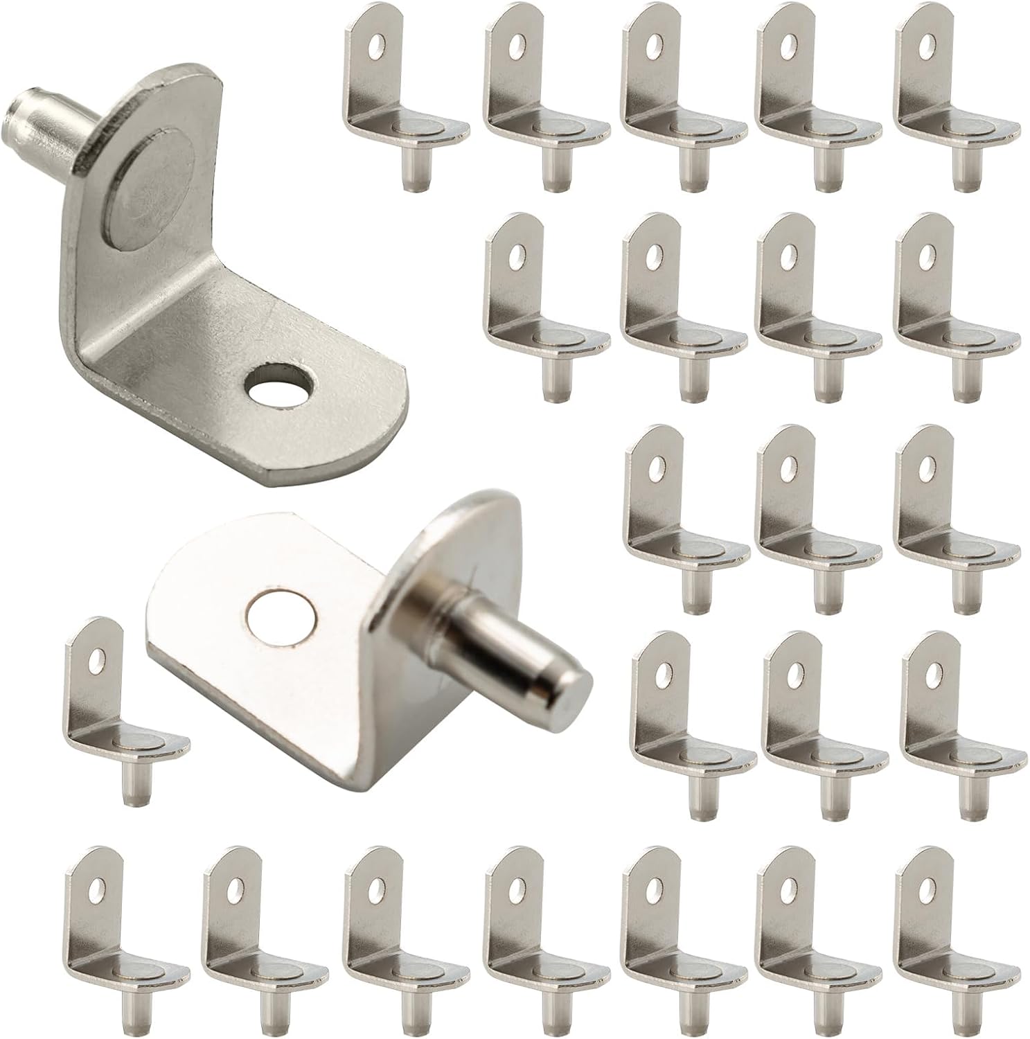 HOME MASTER HARDWARE 3/16 in Shelf Pins, Cabinet pins for Shelf, Shelf Support pins for Bookcase Kitchen Closet Shelf Shelves Furniture Cabinet(25 Pcs,5mm)