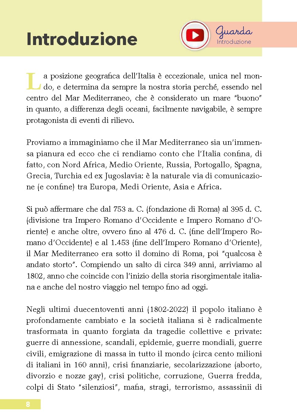 L'altra Storia d'Italia 1802-2022 in 99 tappe per giovani adulti