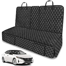 Dog Car Seat Cover for Back Seat Compatible with Nissan Altima Sentra Rogue Maxima Kicks Accessories 2000-2025 2026, Waterproof & Non-Slip Car Pet Bench Rear Seat Covers