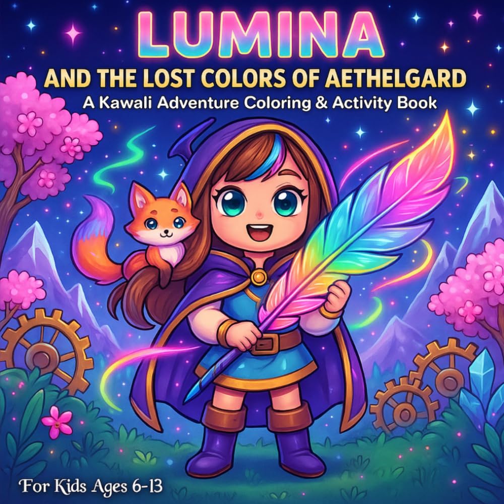 Lumina and the lost colors of Aethelgard: An Enchanting Story & Coloring Book Adventure That Brings Magic, Creativity, and Imagination to Life