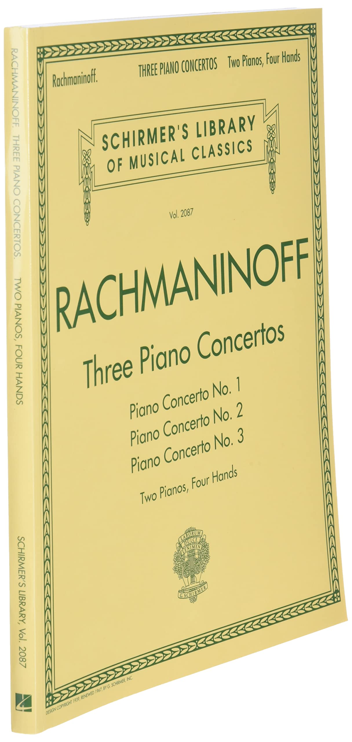 Three Piano Concertos - Rachmaninoff Sheet Music | 2 Pianos, 4 Hands | Nos. 1, 2 and 3 from Schirmer Library of Classics | Classical Piano Songbook ... Library of Musical Classics, 2087) - Image 3