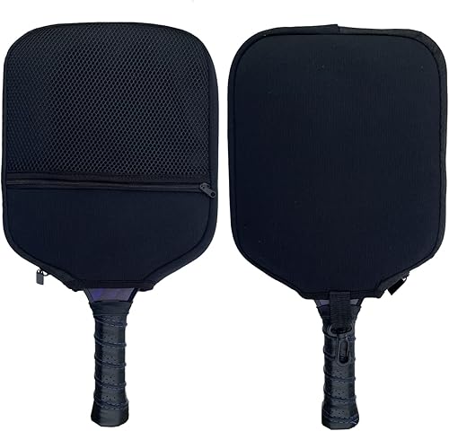 CORECISE Improved Pickleball Paddle Cover with Hook,Pickleball Racket Carry Sleeve with Zipper,Pickleball Paddle Protective Bag 2pack