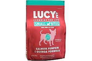 Lucy Pet Products Salmon, Pumpkin & Quinoa Small Bites for Dogs 4.5lb 100600033