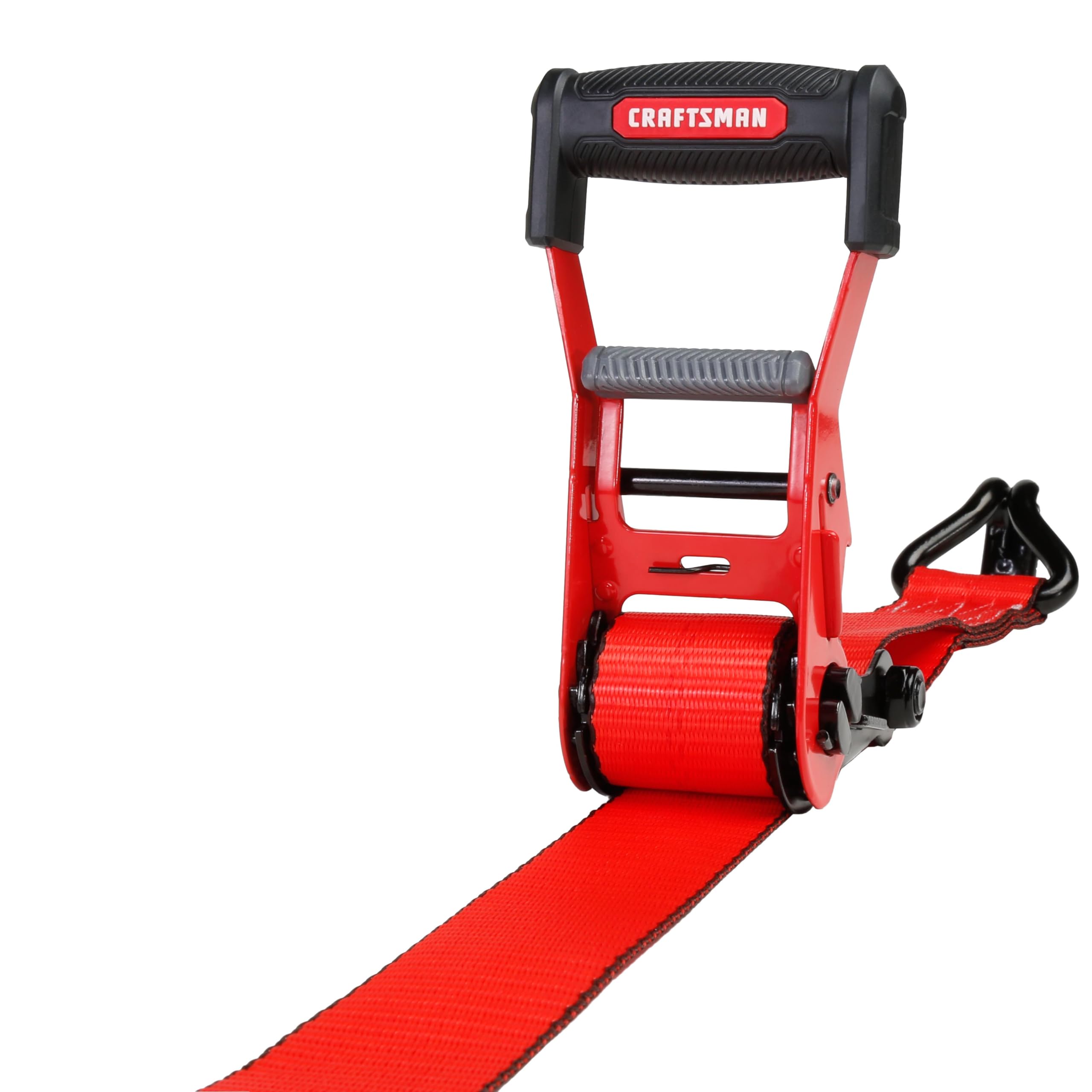 CRAFTSMAN CMXAZBS10000J - Cinghia a cricchetto con doppio gancio a J, 5,1 cm x 60 cm, per carichi pesanti/industriali (4,5 kg di resistenza alla rottura)
