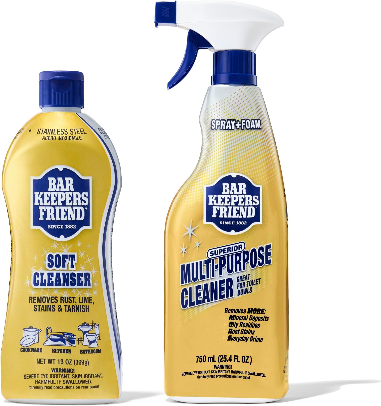 Soft Cleanser Premixed Formula | 13 oz. container + 25.4 oz. spray bottle| (2-Pack)
