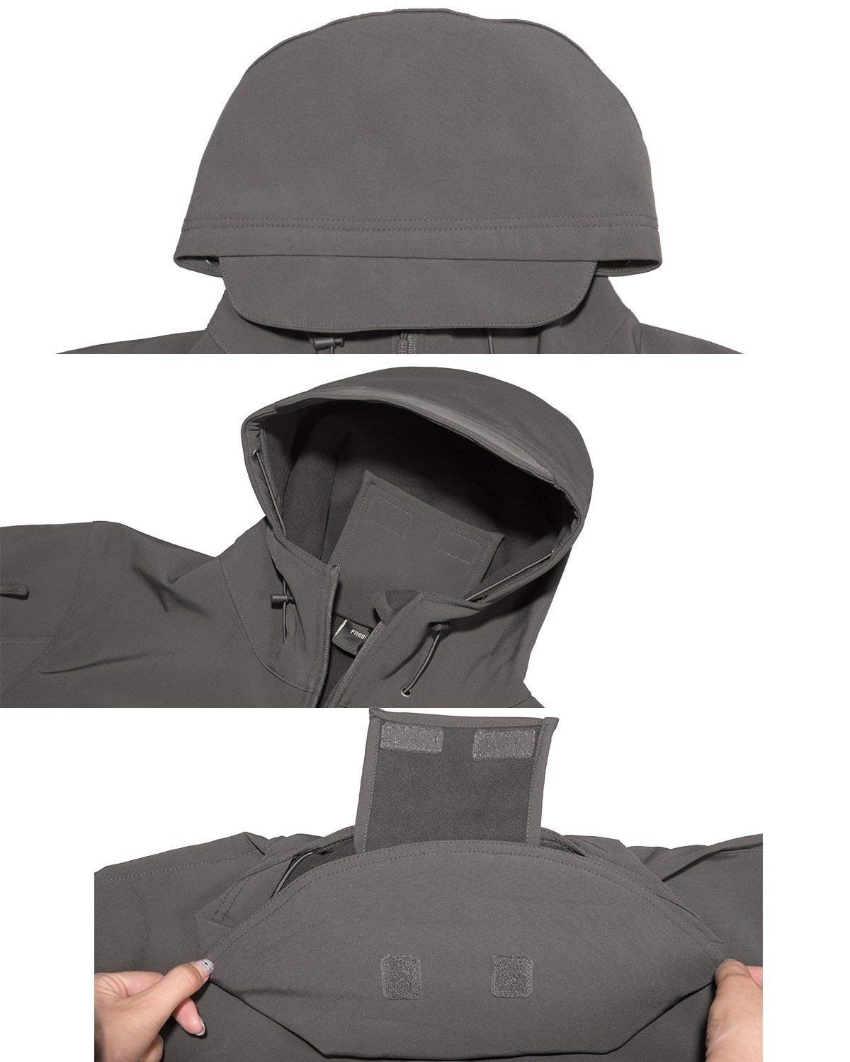 FREE SOLDIER Kurtka Taktyczna Męska Softshell Outdoor Czarna