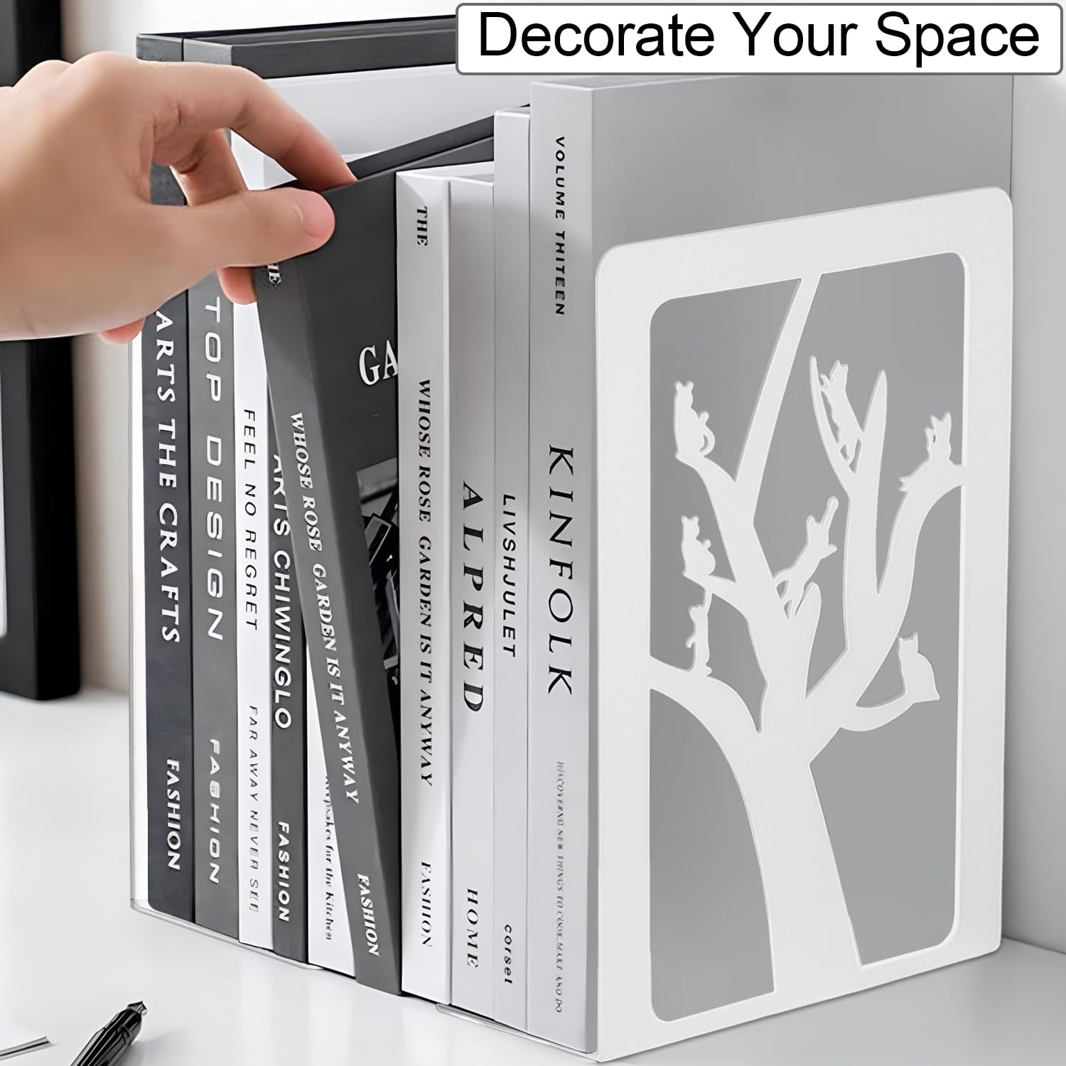 Qualsen 2 Pièces Serre Livres, Cale Livre De Lecture, Faux Serre-Livres