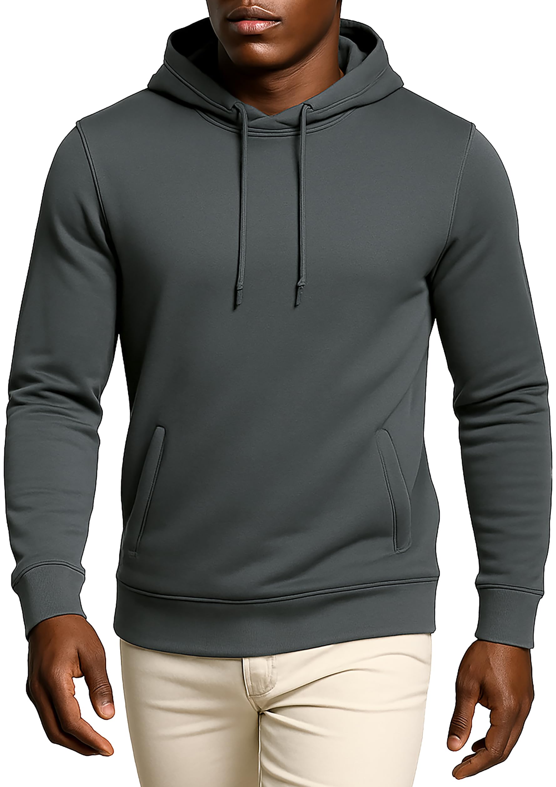 Leif Nelson Maglione con Cappuccio Uomo Felpa a Maglia LN-5450