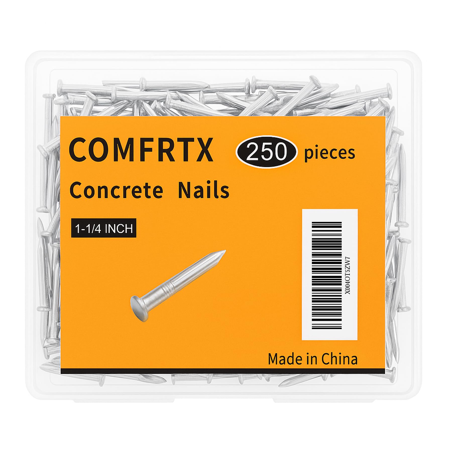 Concrete Nails 1-1/4 Inch for Masonry &amp; Cement Walls