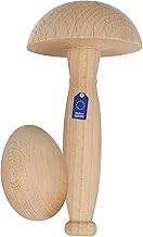 Lantelme 5021 - Kit d'accessoires de couture en bois de hêtre - Champignon à coudre - Bouchons de chaussettes - Aguignon mouche - Aide à la couture des chaussettes