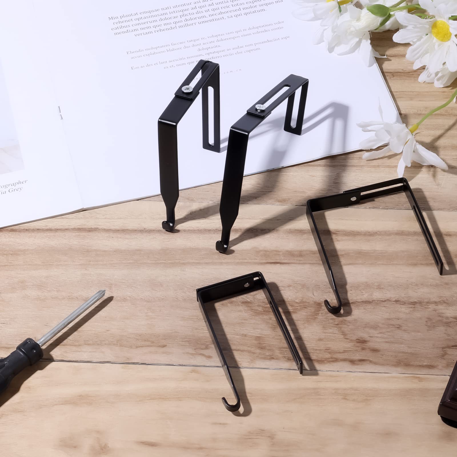 Cinder Block Wall Hangers KINBOM 6pcs Cubicle Wall Hooks, Metal Adjustable  Cubicle Hooks Hangers With A Cross Screwdriver Universal Partition Hanger  Set For Panels Of 1.4-3.5in Thickness (Black Cubicle Whiteboard, image size:1600x1600