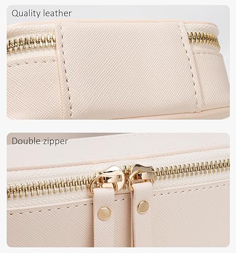 Miniatura 6 de LETGO Bolsas de maquillaje transparentes, bolsa de aseo aprobada por la TSA con cremallera, organizador de maquillaje transparente, de gran tamaño,