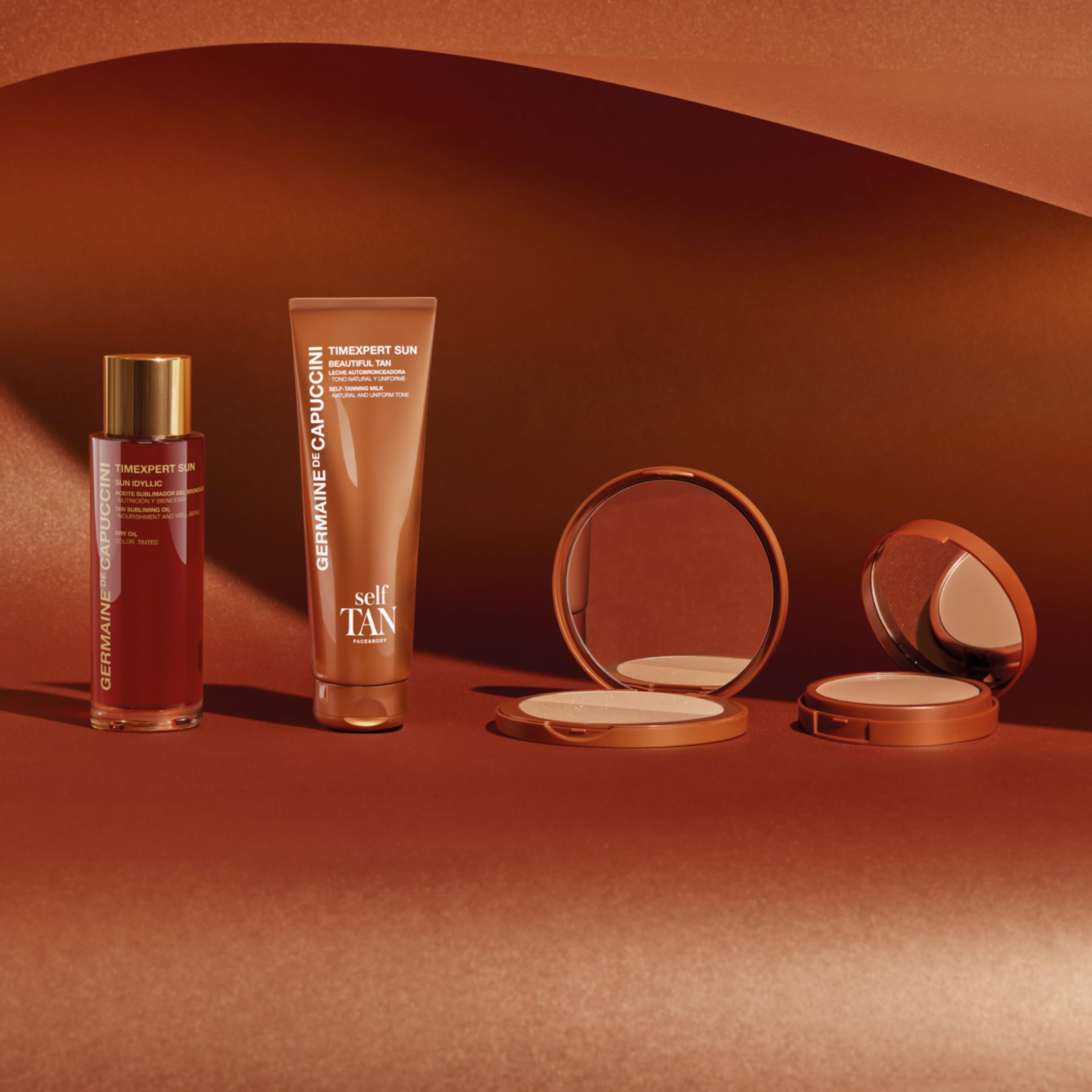 Germaine de Capuccini - Golden Caresse | Sun Idyllic Aceite Sublimador Del Bronceado - Aceite Bronceador Aftersun - Reconforta y protege la piel tras la exposición solar - 100ml