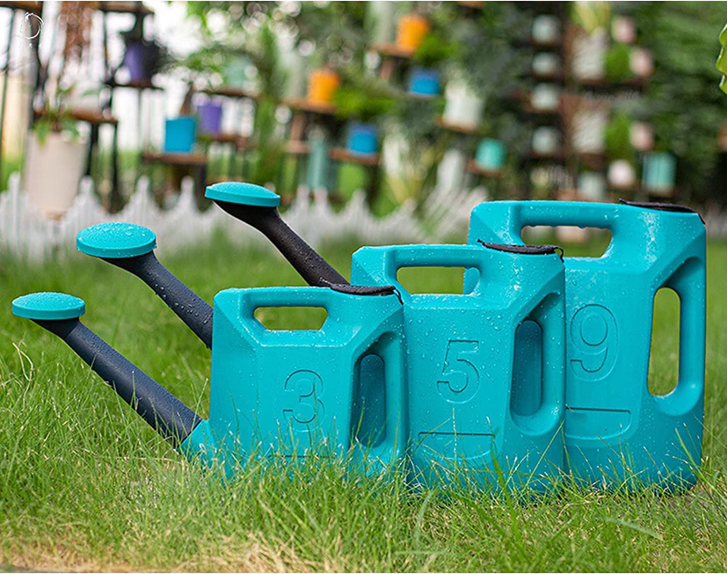 Kunststoff-Gießkanne für Zimmerpflanzen, große Gießkanne mit abnehmbarem, langem Ausguss, Gießkanne für Zimmerpflanzen, Gartenblumen