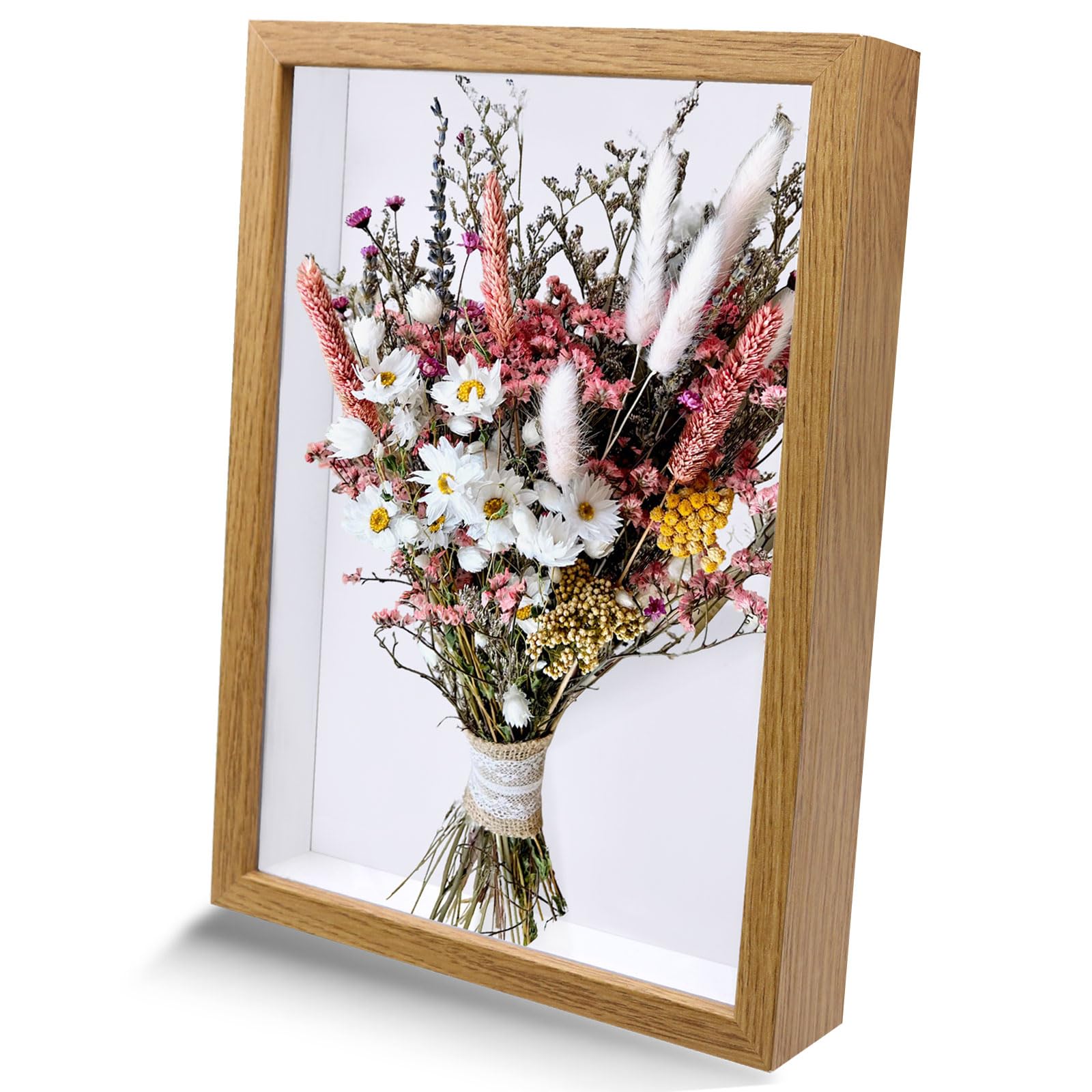 Cadre Profond avec Vitre pour Objet 3d A4 Cadres Photo Profond À Remplir Facile À Réaliser soi Même Cadre Fleurs Séchées Pour les Bouquets de Mariage, les Souvenirs, les Décorations Diy